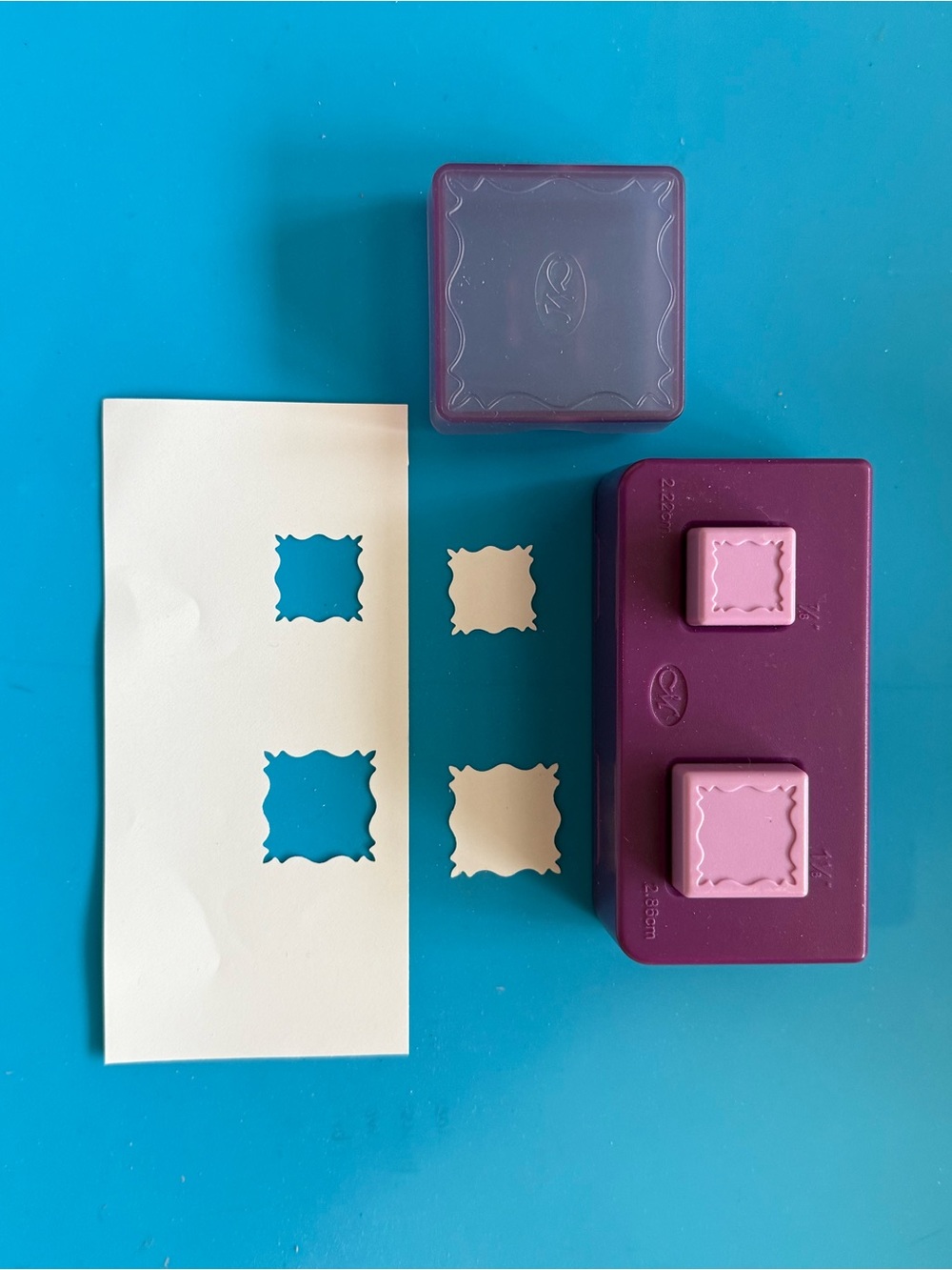 Creative Memories Fancy Square Paper Punch 2 in 1